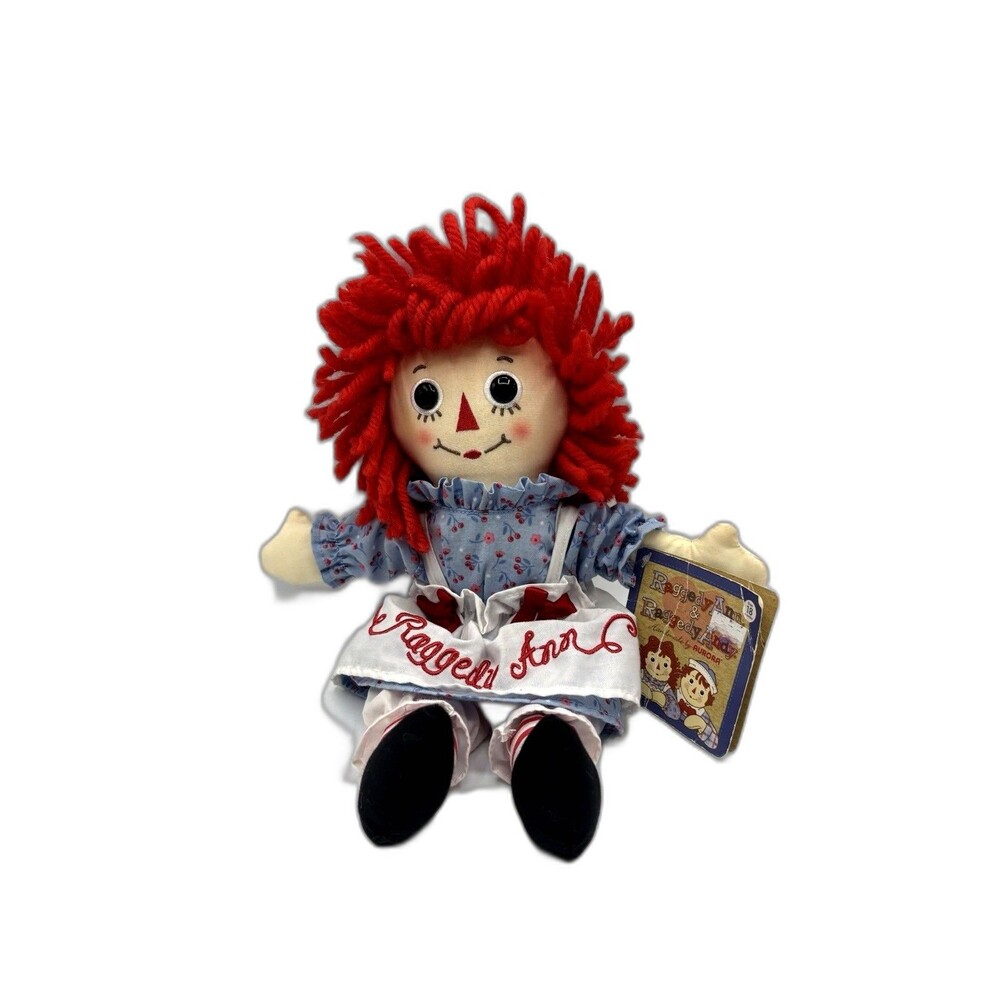 Handmade By Aurora Hasbro Raggedy Ann Plush 14" Doll With Tag